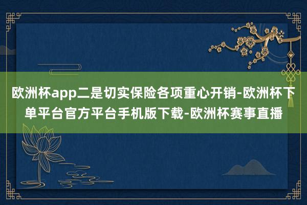 欧洲杯app二是切实保险各项重心开销-欧洲杯下单平台官方平台手机版下载-欧洲杯赛事直播