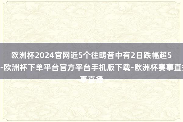 欧洲杯2024官网近5个往畴昔中有2日跌幅超5%-欧洲杯下单平台官方平台手机版下载-欧洲杯赛事直播